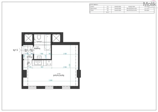 Pronájem bytu 1+kk, Chomutov, Žižkovo náměstí, 26 m2