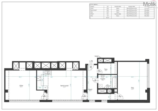 Pronájem bytu 3+kk, Chomutov, Žižkovo náměstí, 97 m2