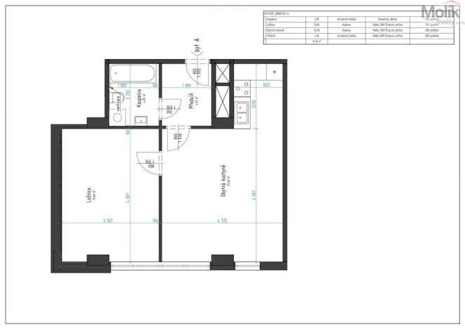 Pronájem bytu 2+kk, Chomutov, Žižkovo náměstí, 50 m2
