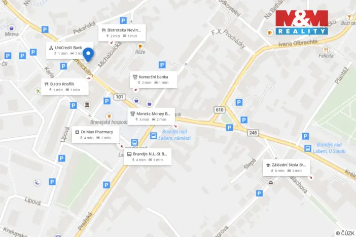 Pronájem kanceláře, Brandýs nad Labem-Stará Boleslav - Brandýs nad Labem, Petra Jilemnického, 10 m2