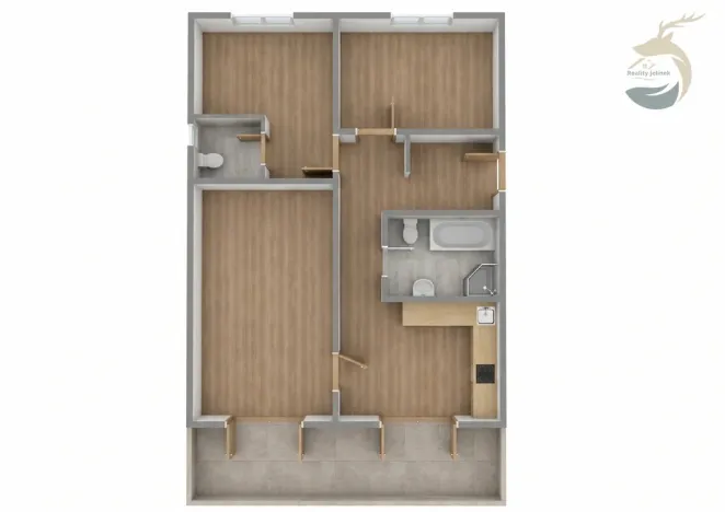 Prodej apartmánu, Srní, 93 m2