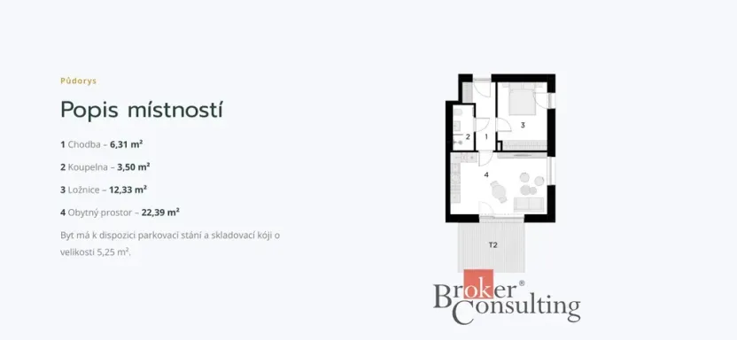 Prodej bytu 2+kk, Dolní Morava - Velká Morava, 47 m2