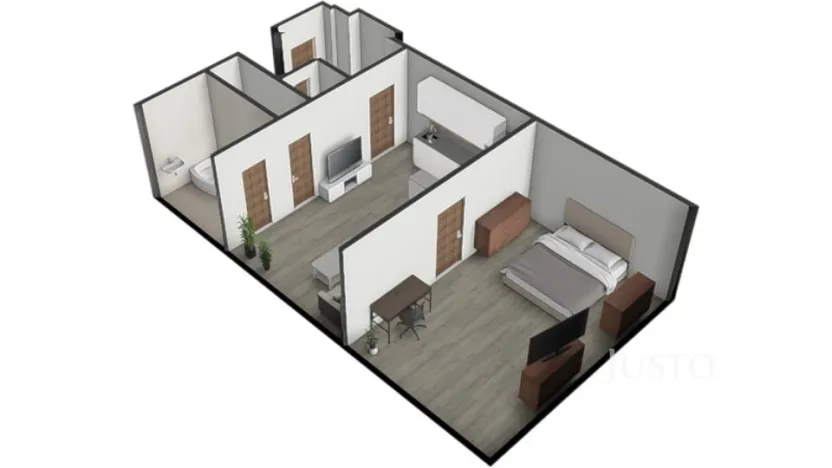 Prodej bytu 2+kk, Písek - Budějovické Předměstí, Kollárova, 59 m2