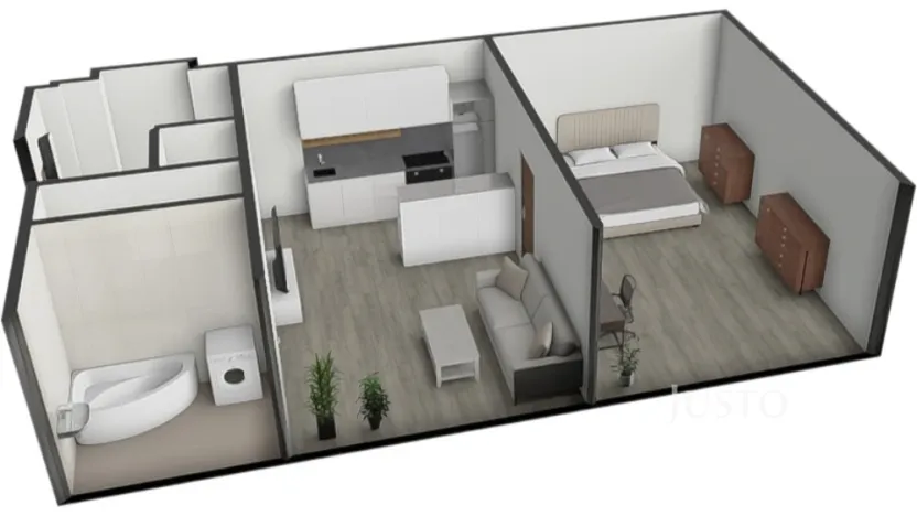 Prodej bytu 2+kk, Písek - Budějovické Předměstí, Kollárova, 59 m2