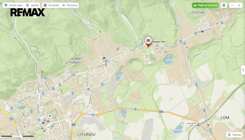 Pronájem bytu 2+kk, Litvínov - Horní Litvínov, Koldům, 49 m2