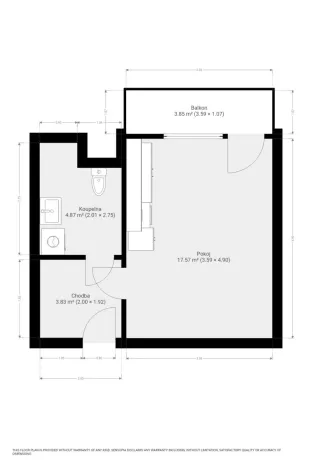 Pronájem bytu 1+kk, Brno, Křenová, 28 m2