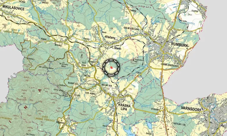 Prodej pole, Staré Křečany, 6169 m2