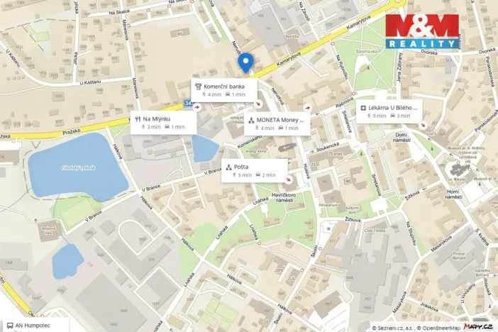 Pronájem bytu 2+kk, Humpolec, Nerudova, 35 m2