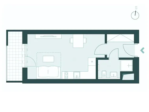 Pronájem bytu 1+kk, Praha - Malešice, Nad úžlabinou, 32 m2