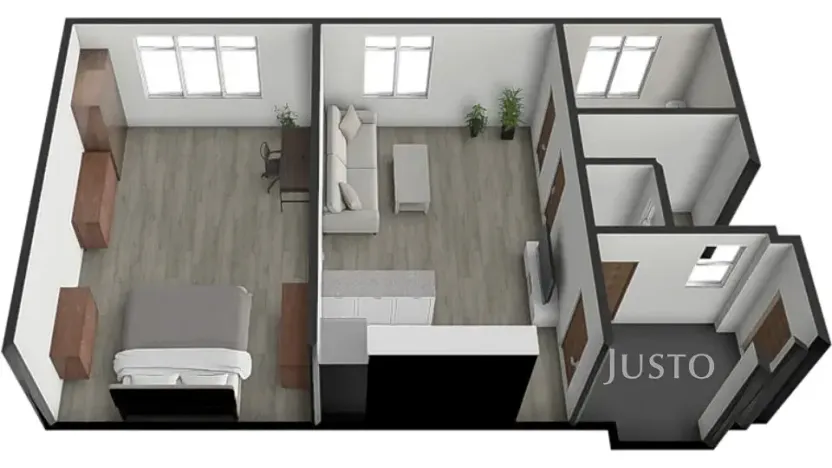 Prodej bytu 2+kk, Písek, Kollárova, 59 m2