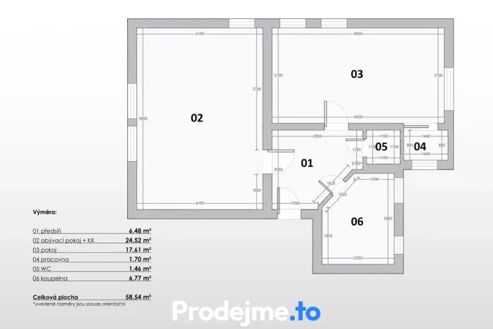 Pronájem bytu 2+kk, Praha - Smíchov, U Pernikářky, 59 m2