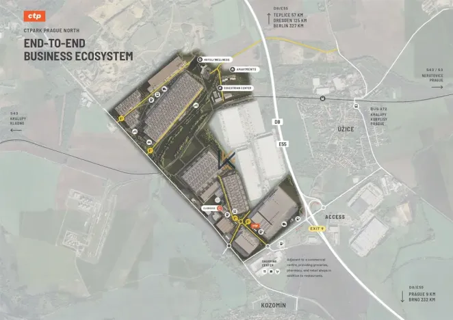 Pronájem obchodního prostoru, Kozomín, 758 m2