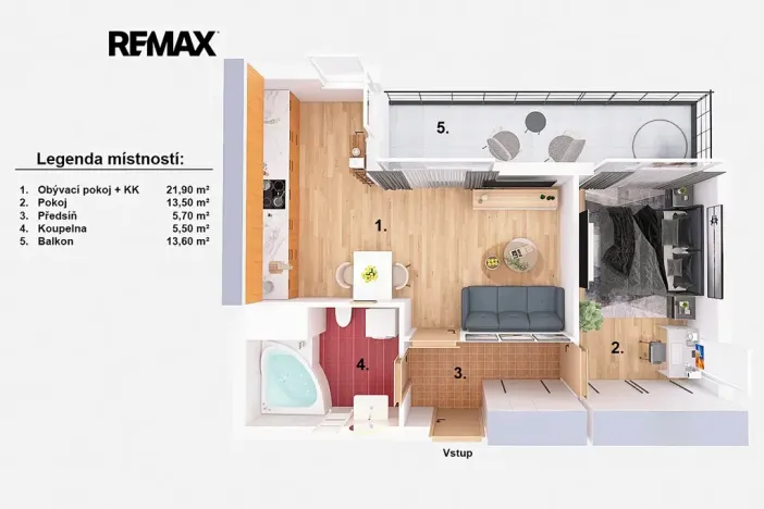 Prodej bytu 2+kk, Praha - Letňany, Pavla Beneše, 46 m2