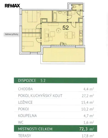 Pronájem bytu 3+kk, Havlíčkův Brod, Stromovka, 72 m2
