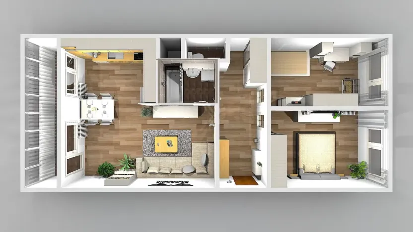 Pronájem bytu 3+kk, Praha - Prosek, Prosecká, 69 m2