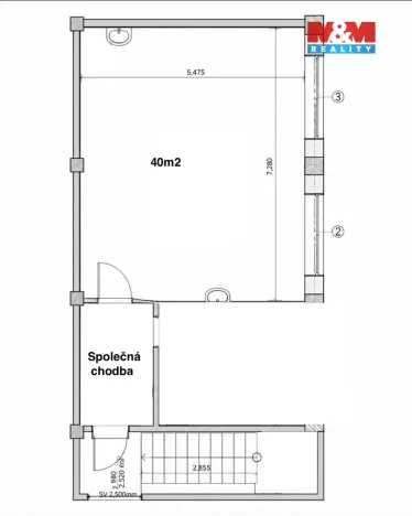 Pronájem obchodního prostoru, Havířov - Město, Mickiewiczova, 40 m2