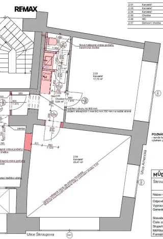 Pronájem kanceláře, Plzeň, Škroupova, 51 m2