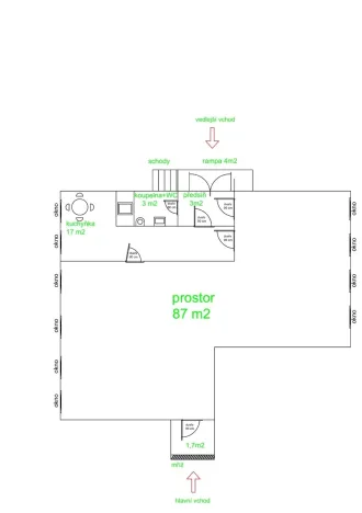 Pronájem kanceláře, Rožnov pod Radhoštěm, 1. máje, 133 m2
