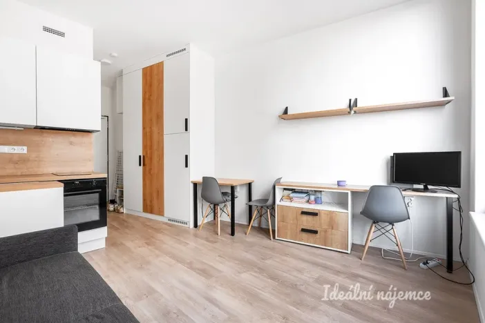 Pronájem bytu 1+kk, Praha - Smíchov, Plzeňská, 21 m2