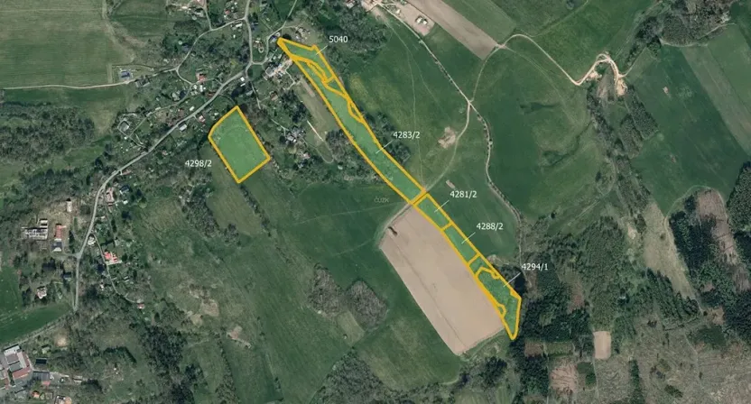 Prodej louky, Staré Křečany, 50106 m2