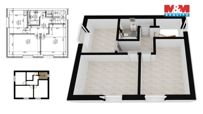 Prodej rodinného domu, Králův Dvůr, Fibichova, 97 m2
