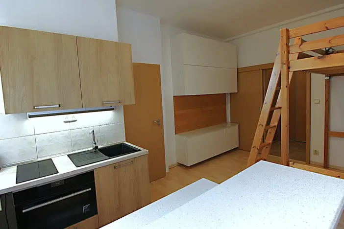 Pronájem bytu 1+kk, Praha - Holešovice, Heřmanova, 26 m2