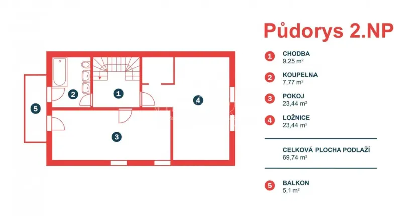 Pronájem rodinného domu, Veltrusy, Lomená, 139 m2