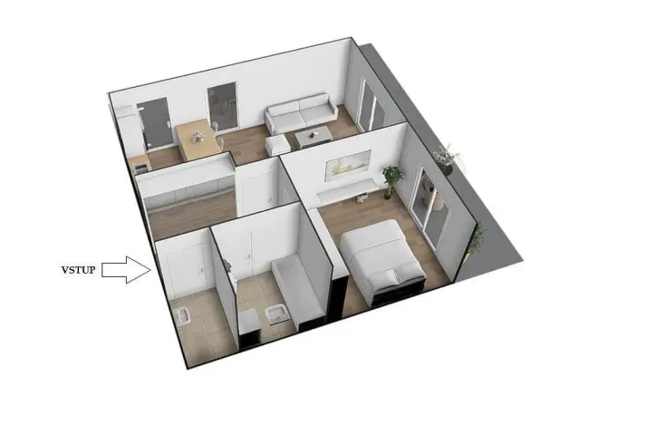 Pronájem bytu 2+kk, Brno - Královo Pole, Kollárova, 85 m2