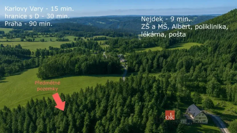 Prodej pozemku pro bydlení, Nejdek, 1518 m2