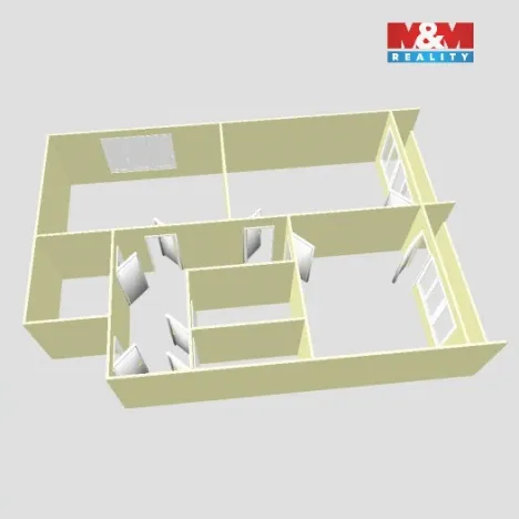 Prodej bytu 2+1, Most, Rozmarýnová, 47 m2
