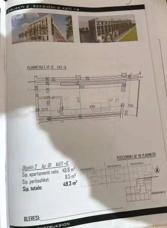 Prodej bytu 1+kk, Rruga Viena, Golem, Albánie, 37 m2