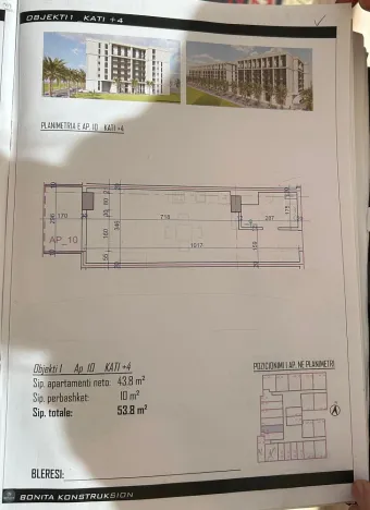 Prodej bytu 1+kk, Rruga Viena, Golem, Albánie, 37 m2