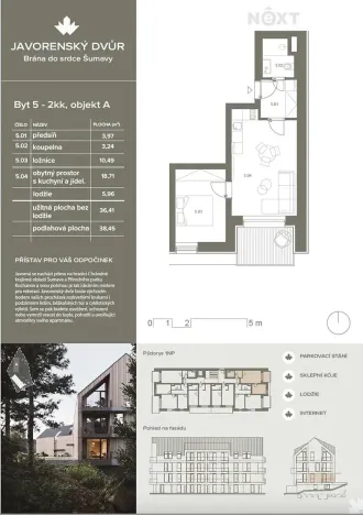 Prodej bytu 2+kk, Čachrov, 38 m2