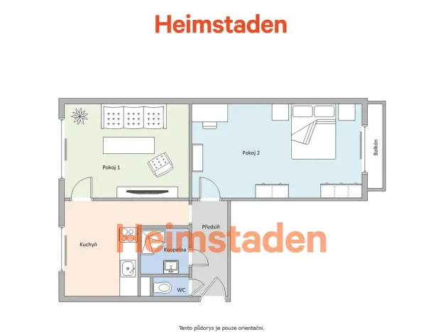 Pronájem bytu 2+1, Havířov - Město, 17. listopadu, 53 m2