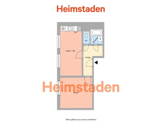 Pronájem bytu 2+kk, Horní Suchá, Dr. Glazera, 39 m2