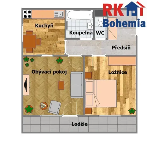 Pronájem bytu 2+1, Český Brod, Kounická, 50 m2