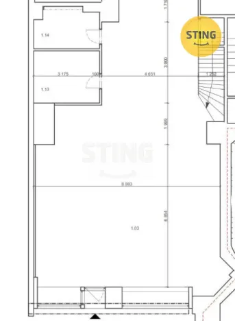 Pronájem obchodního prostoru, Ostrava, Denisova, 530 m2
