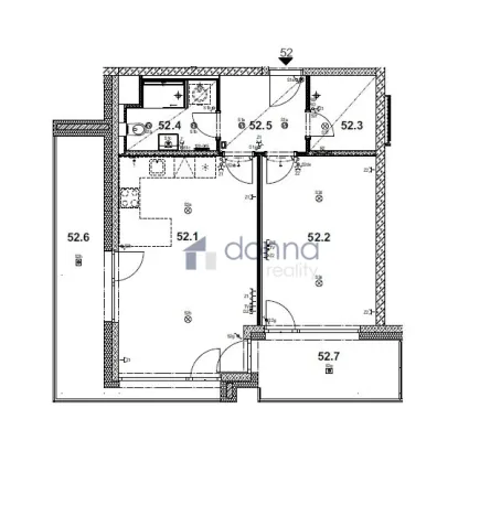 Pronájem bytu 2+kk, Praha, Kotlaska, 57 m2