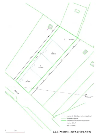 Prodej zahrady, Brno - Bystrc, 336 m2