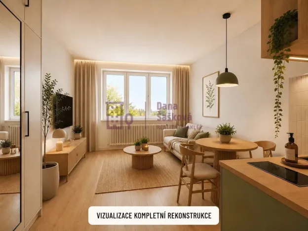 Prodej bytu 1+kk, Jindřichův Hradec - Jindřichův Hradec III, sídliště Vajgar, 28 m2
