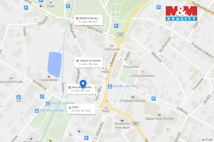 Pronájem obchodního prostoru, Nový Bor, Tržní náměstí, 53 m2