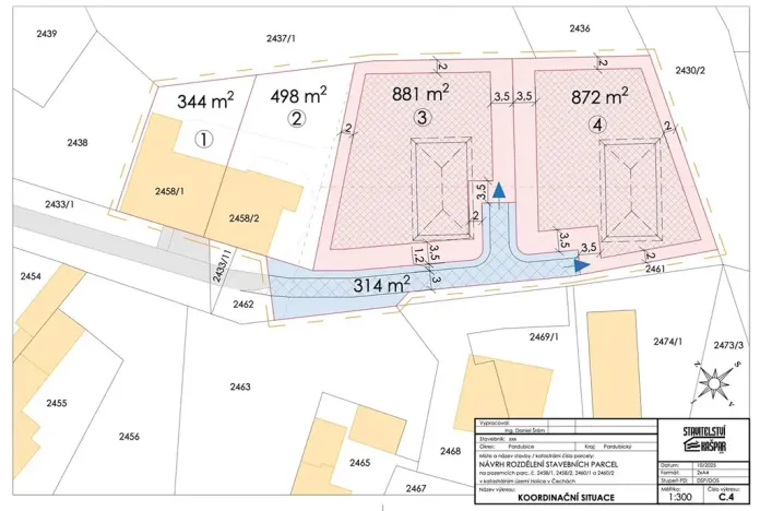 Prodej pozemku pro bydlení, Holice, Vrchlického, 2067 m2