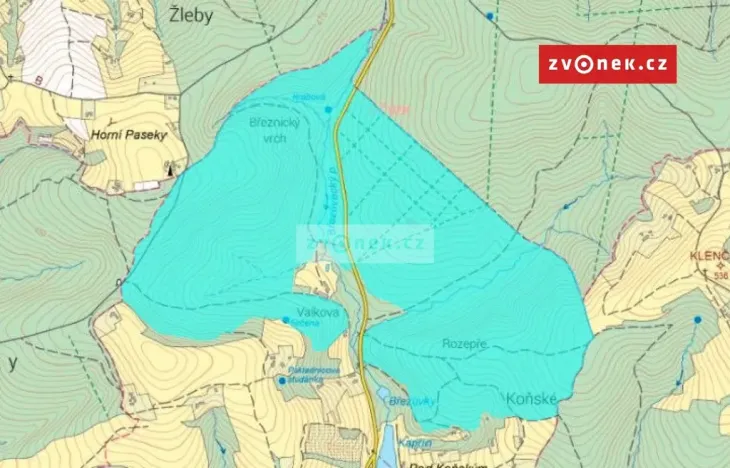 Prodej podílu 46/360 komerčního pozemku, Březůvky, 230000 m2