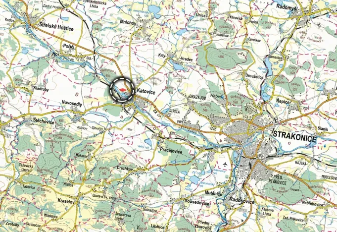 Prodej pozemku pro bydlení, Katovice, 4417 m2