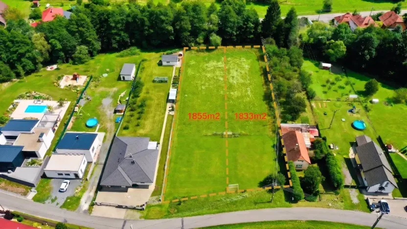 Prodej pozemku pro bydlení, Želechovice nad Dřevnicí, Paseky, 1833 m2