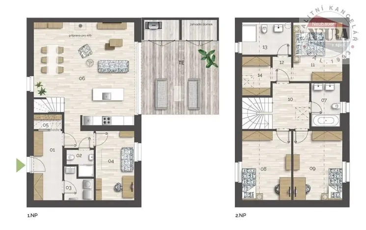 Pronájem rodinného domu, Bystřice, 144 m2