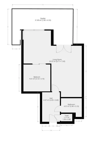 Pronájem bytu 2+kk, Praha - Libeň, Davídkova, 57 m2