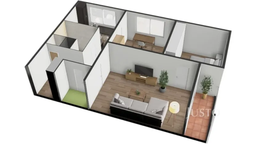 Prodej bytu 3+1, Bavorov, Na Sídlišti, 70 m2