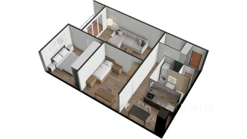 Prodej bytu 3+1, Bavorov, Na Sídlišti, 70 m2