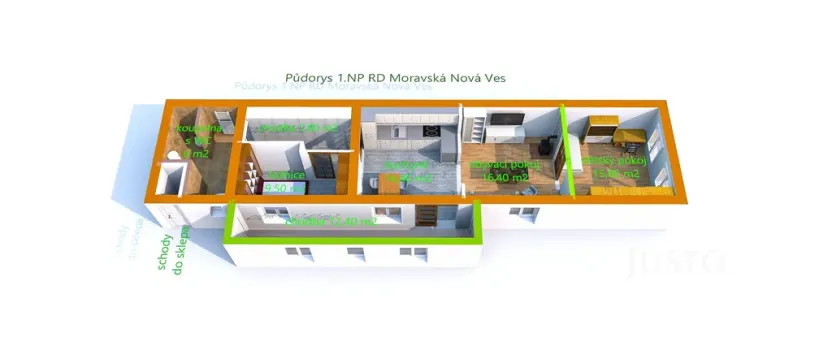 Prodej rodinného domu, Moravská Nová Ves, Lipová, 97 m2